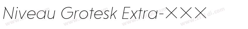 Niveau Grotesk Extra字体转换 Niveau Grotesk Extra字体转换